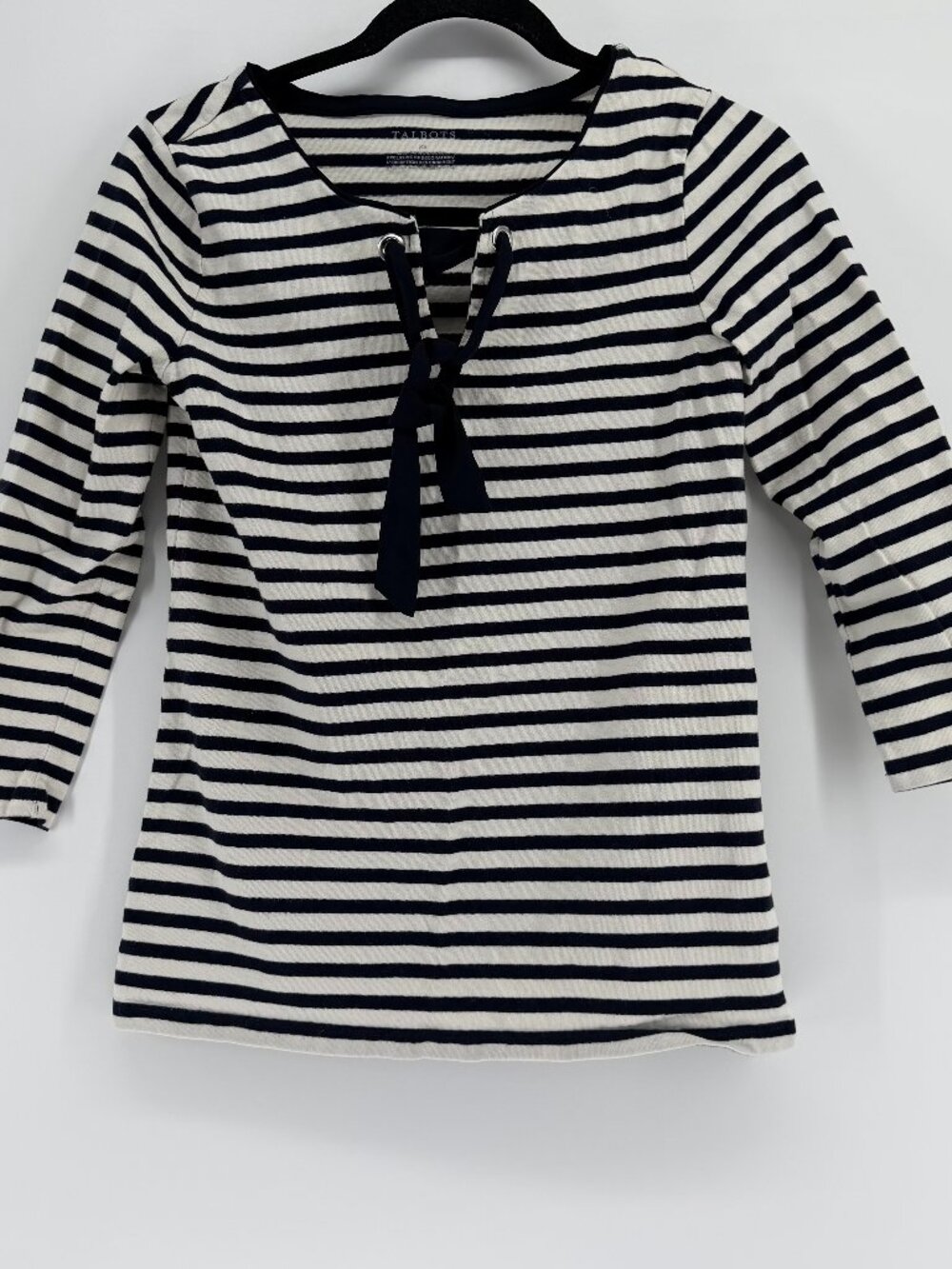 Talbots 3 quarter sleeve top women's size XS